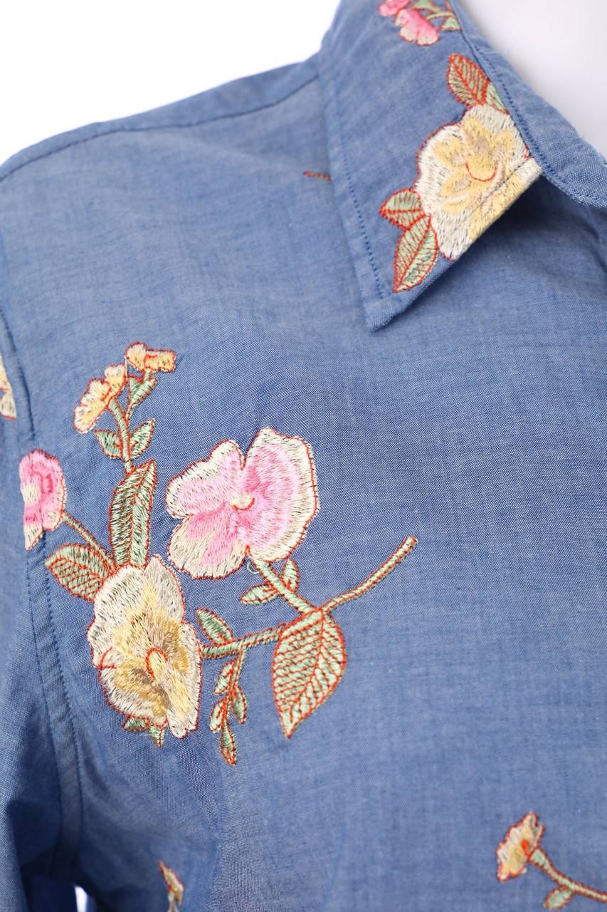 Carou GANT Hemd-Bluse mit Stickereien Bis zu 65% Rabatt