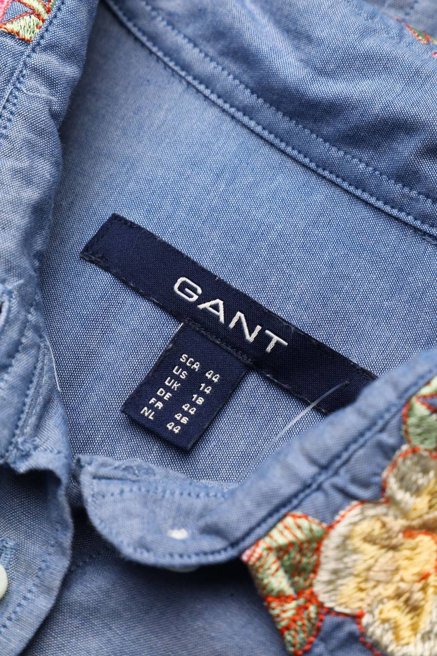 Carou GANT Hemd-Bluse mit Stickereien Bis zu 65% Rabatt