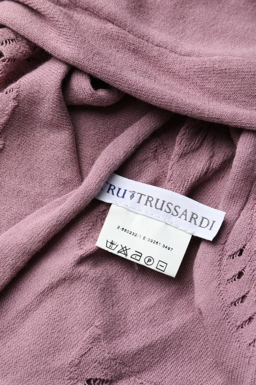 Carou TRU TRUSSARDI Bolero mit Lochstrick-Details Kostenloser Versand international