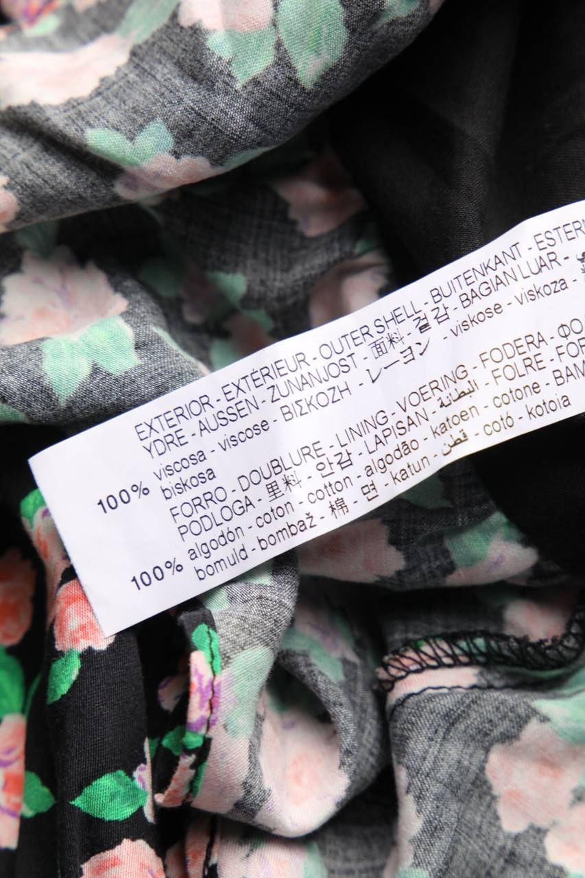 Carou ZARA Cropped-Kurzarm-Bluse mit Blumen-Print Fabrikverkauf