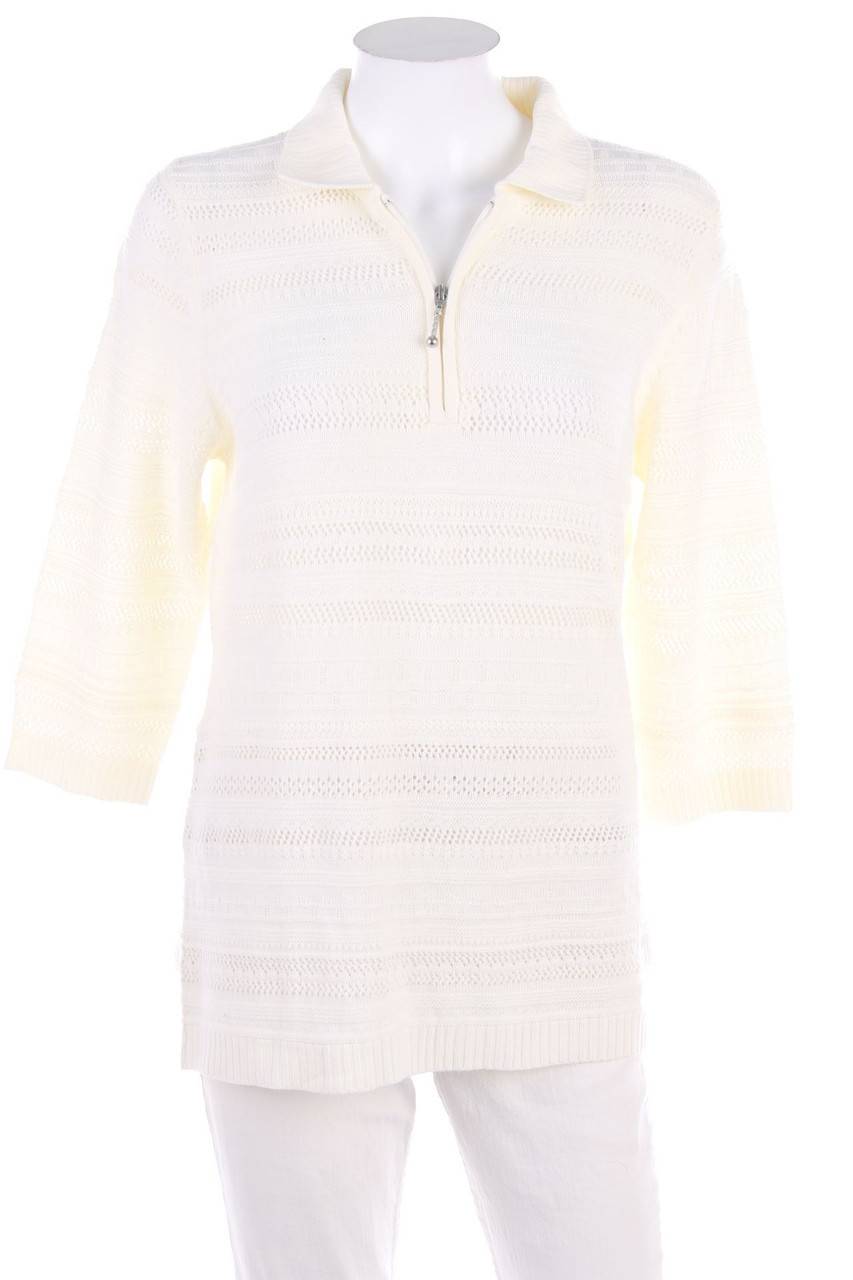 Carou COLLECTION L. Strick-Pullover mit Muster Kostenloser Versand