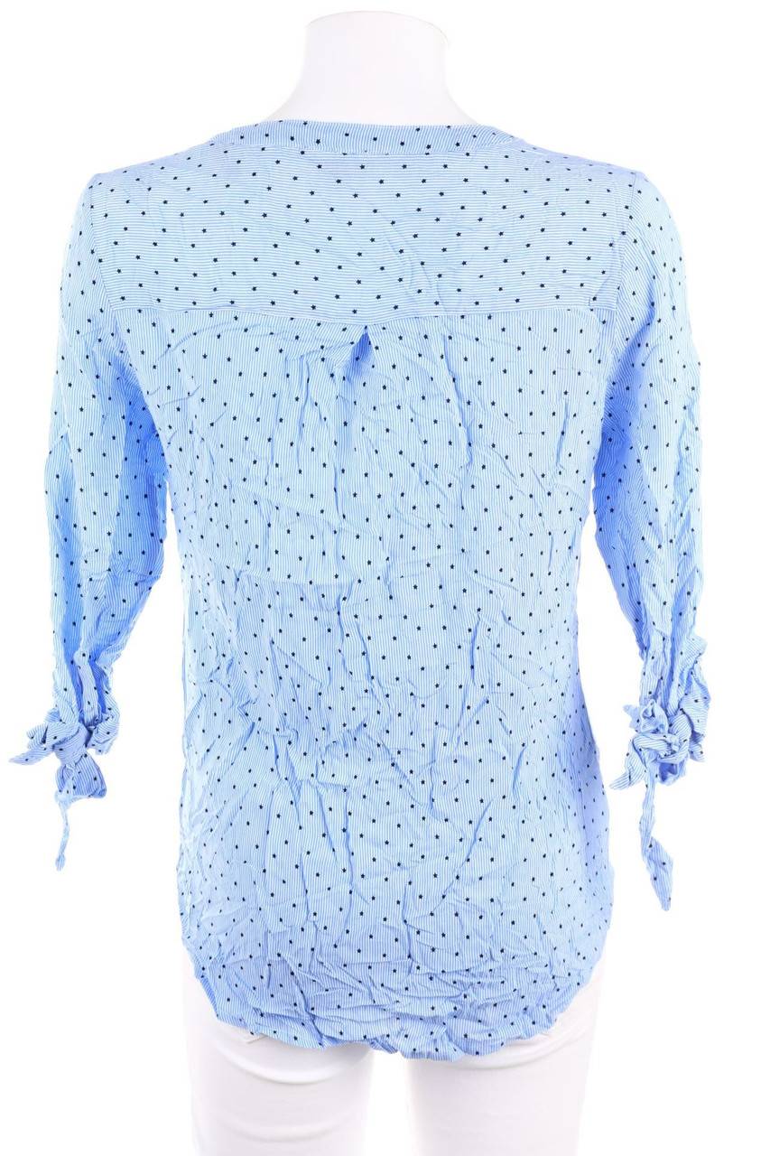 Carou VIA CORTESA Print-Bluse mit 3/4-Ärmel zum Knoten Top Angebot
