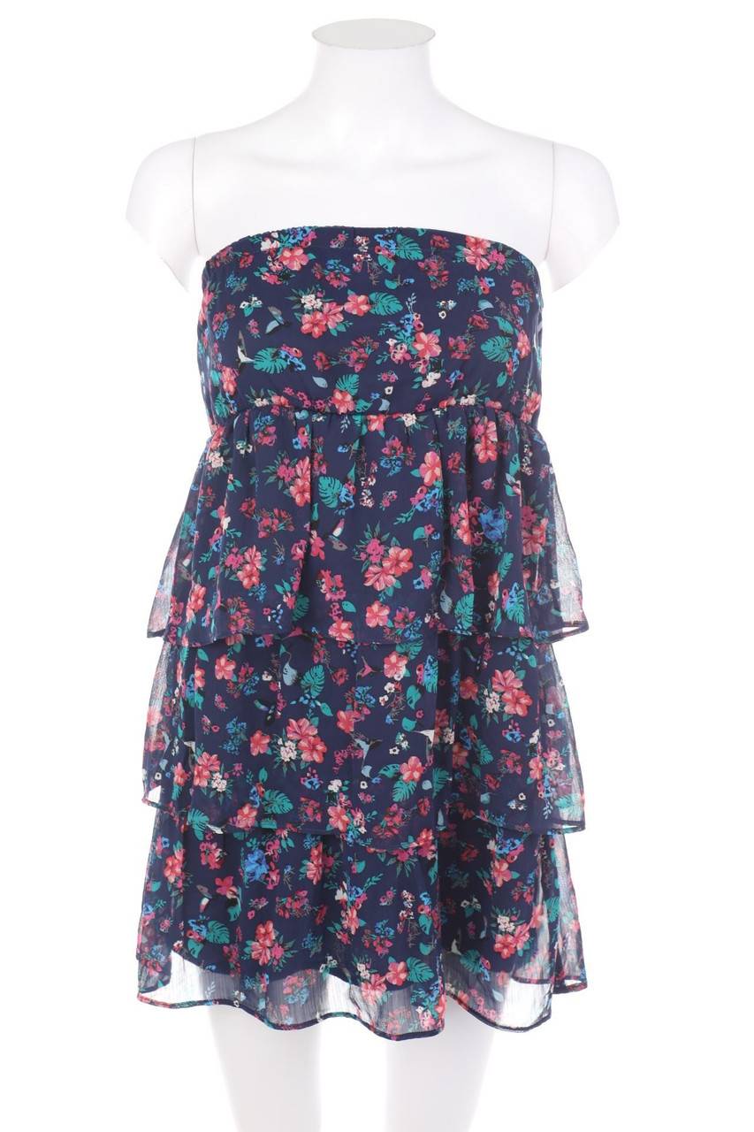 Carou AMISU Volants-Party-Kleid mit Blumen-Print Neueste Mode