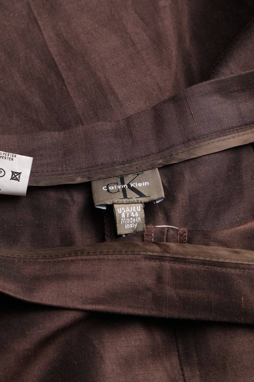 Carou Calvin Klein Vintage-Hose aus Leinen-Mix Zeitlich begrenztes Angebot