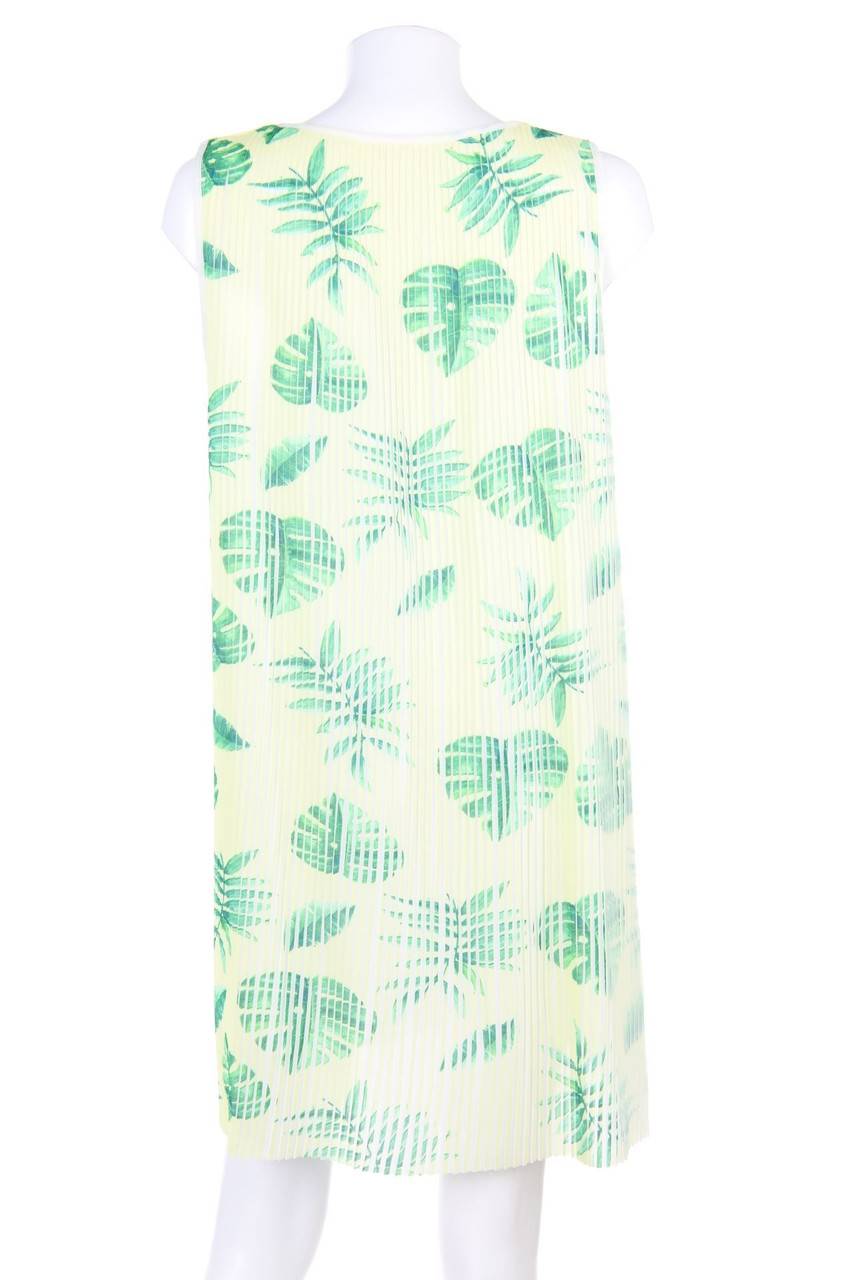 Carou Ohne Label Plissee-Minikleid mit Tropical Print Saisonale Angebote