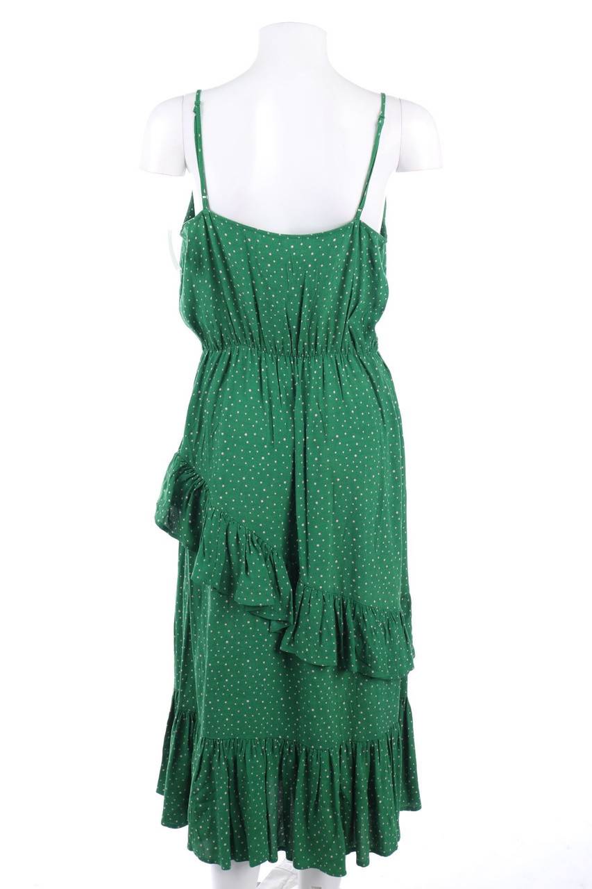 Carou JUST FEMALE Maxi-Kleid in Wickel-Optik mit Punkten Tiefpreis