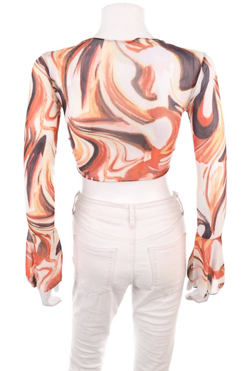 Carou Ohne Label Mesh-Bolero mit Print 50% Rabatt mit kostenlosem Versand