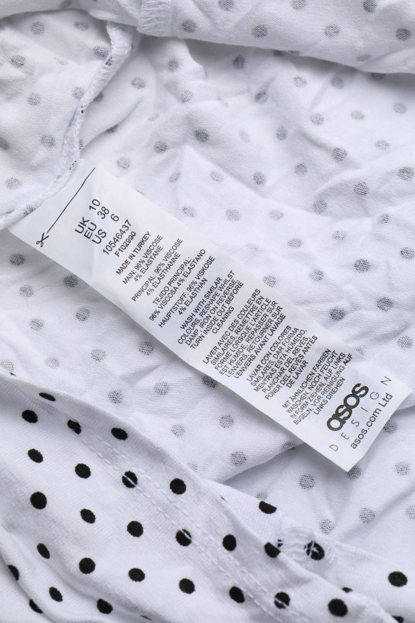 Carou asos DESIGN Wickel-Cropped-Shirt mit Punkten Schlussverkauf