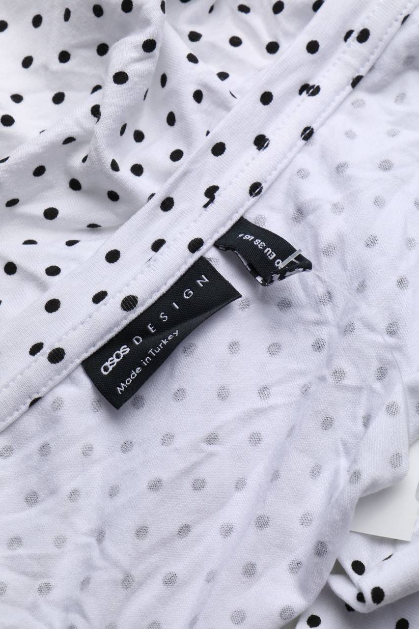 Carou asos DESIGN Wickel-Cropped-Shirt mit Punkten Schlussverkauf