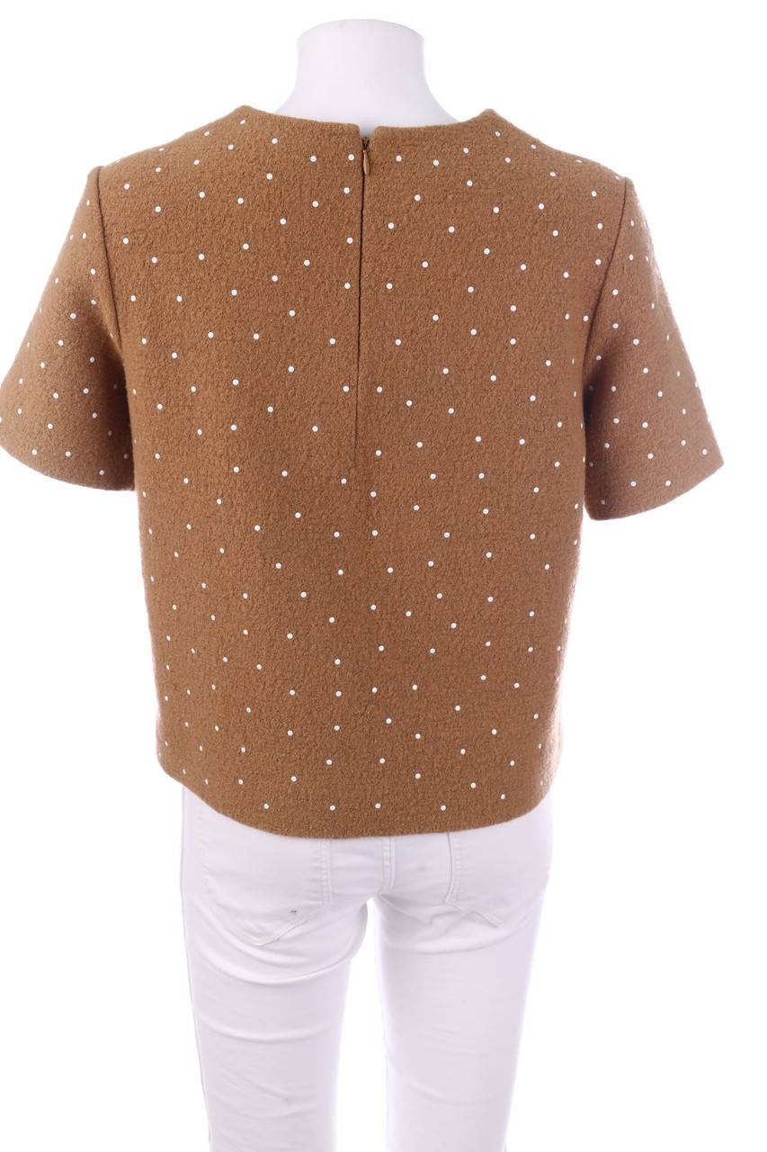 Carou COS Kurzarm-Bluse aus Woll-Mix Günstig kaufen
