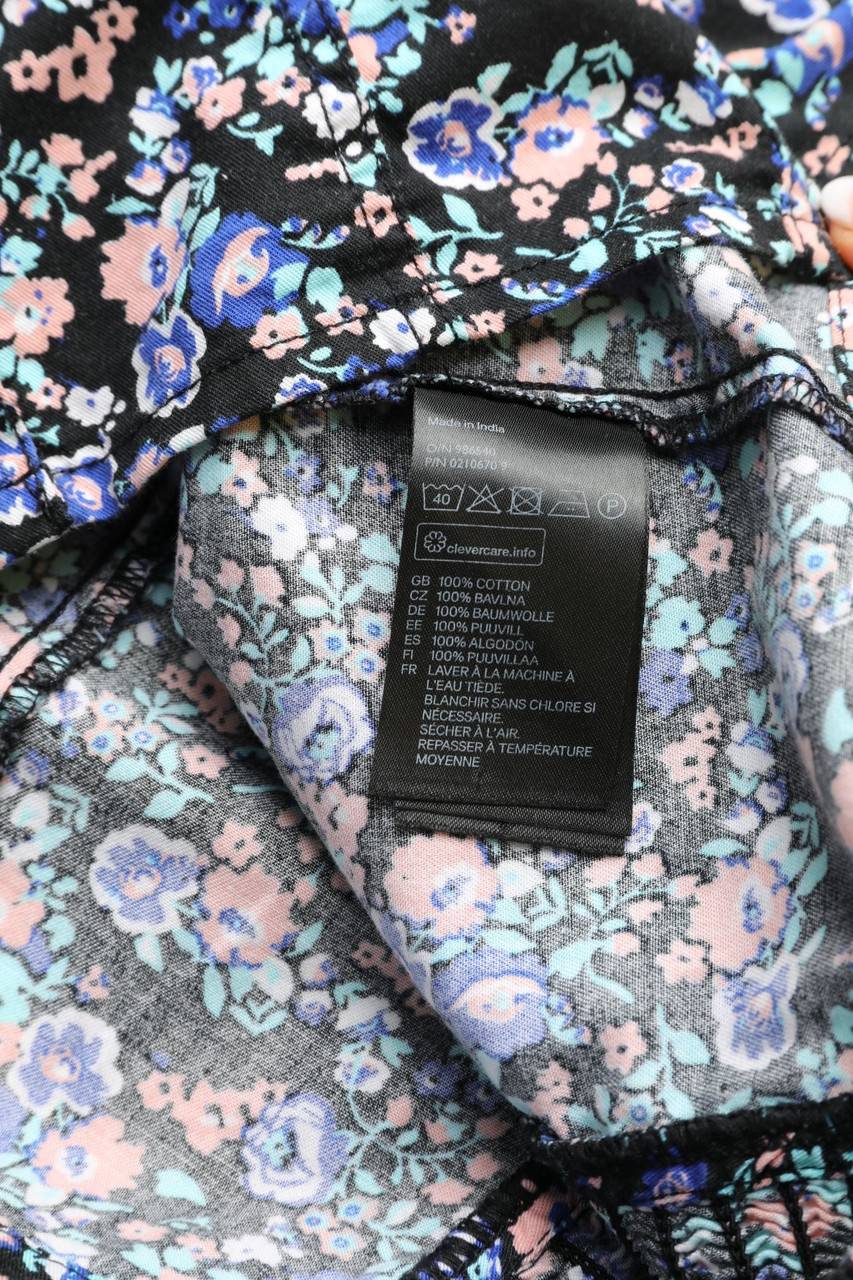 Carou H&M DIVIDED Crop-Top mit Blumen-Print Großer Ausverkauf