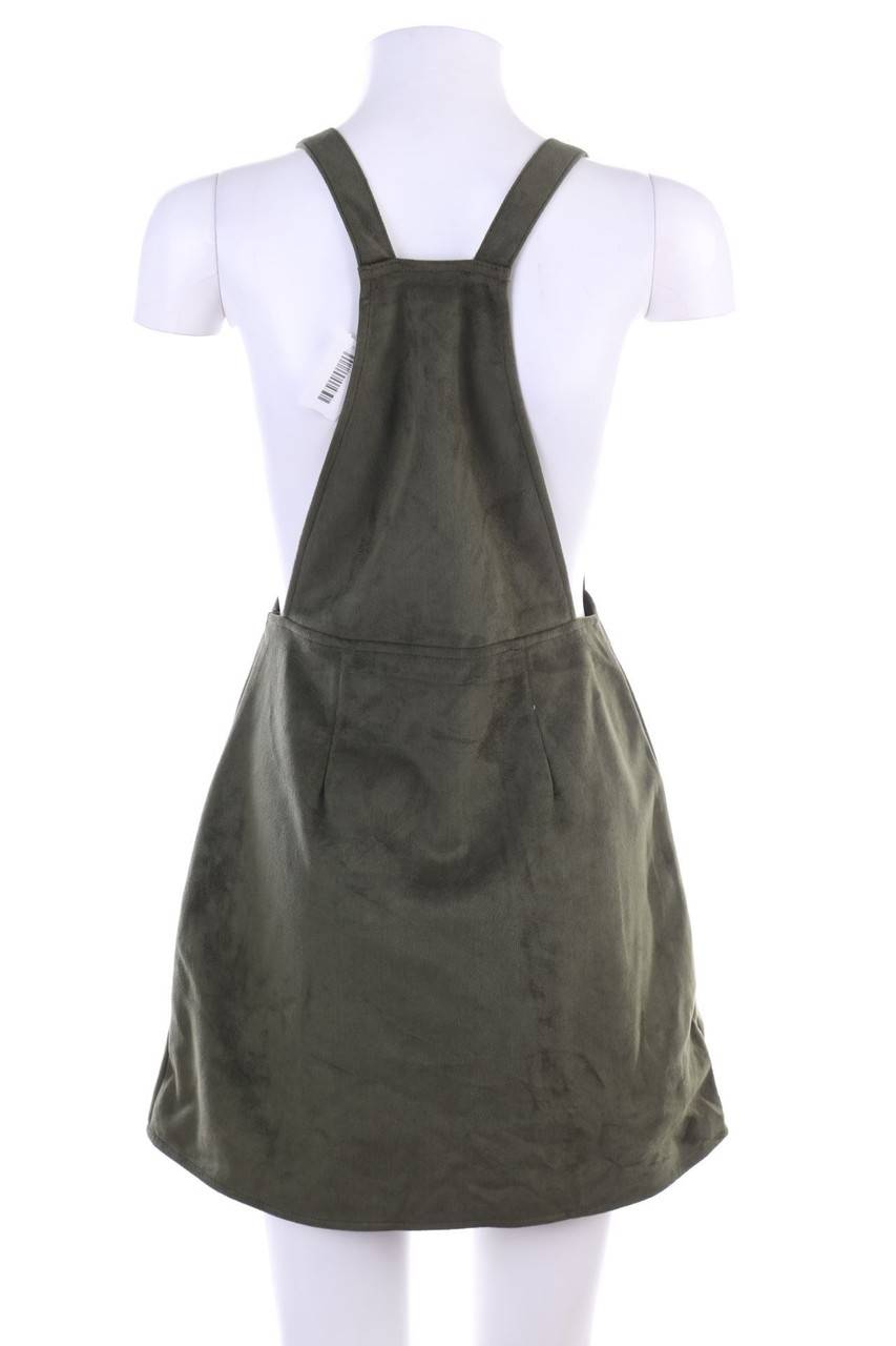 Carou Ohne Label Faux Leather-Latz-Rock Neueste Stile