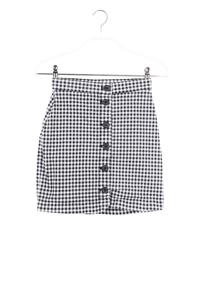 Carou H&M DIVIDED Karo-Minirock mit Knöpfen Discount Store für neue Produkte