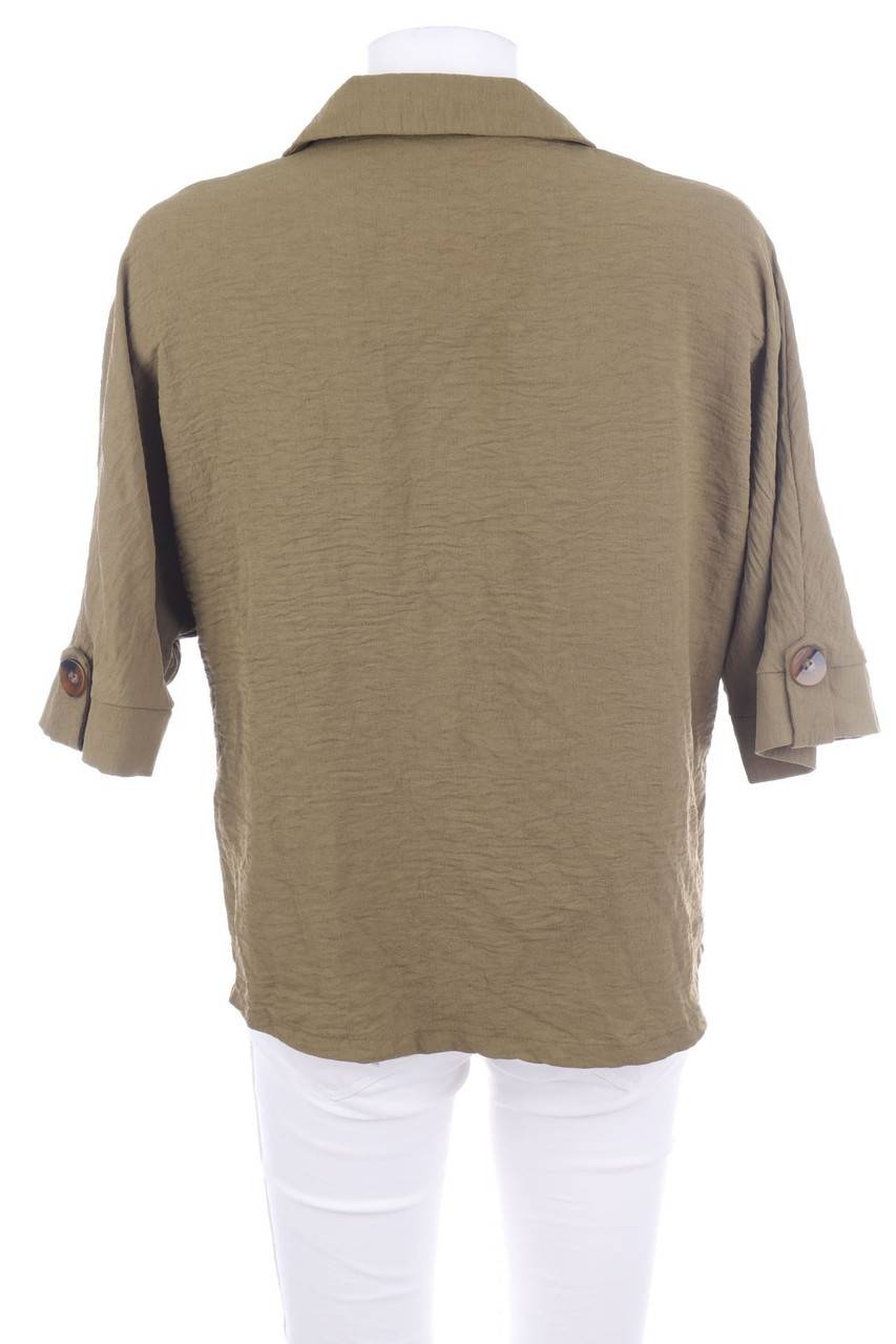 Carou F&F Kurzarm-Bluse im Safari-Stil 50% Rabatt mit kostenlosem Versand