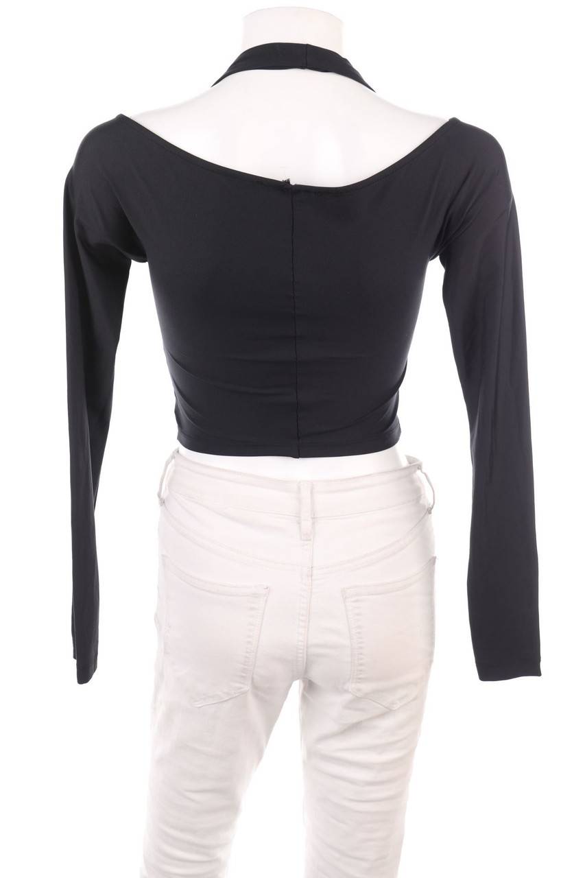 Carou Ohne Label Cropped-Longsleeve-Shirt mit Cut-outs Auslauf
