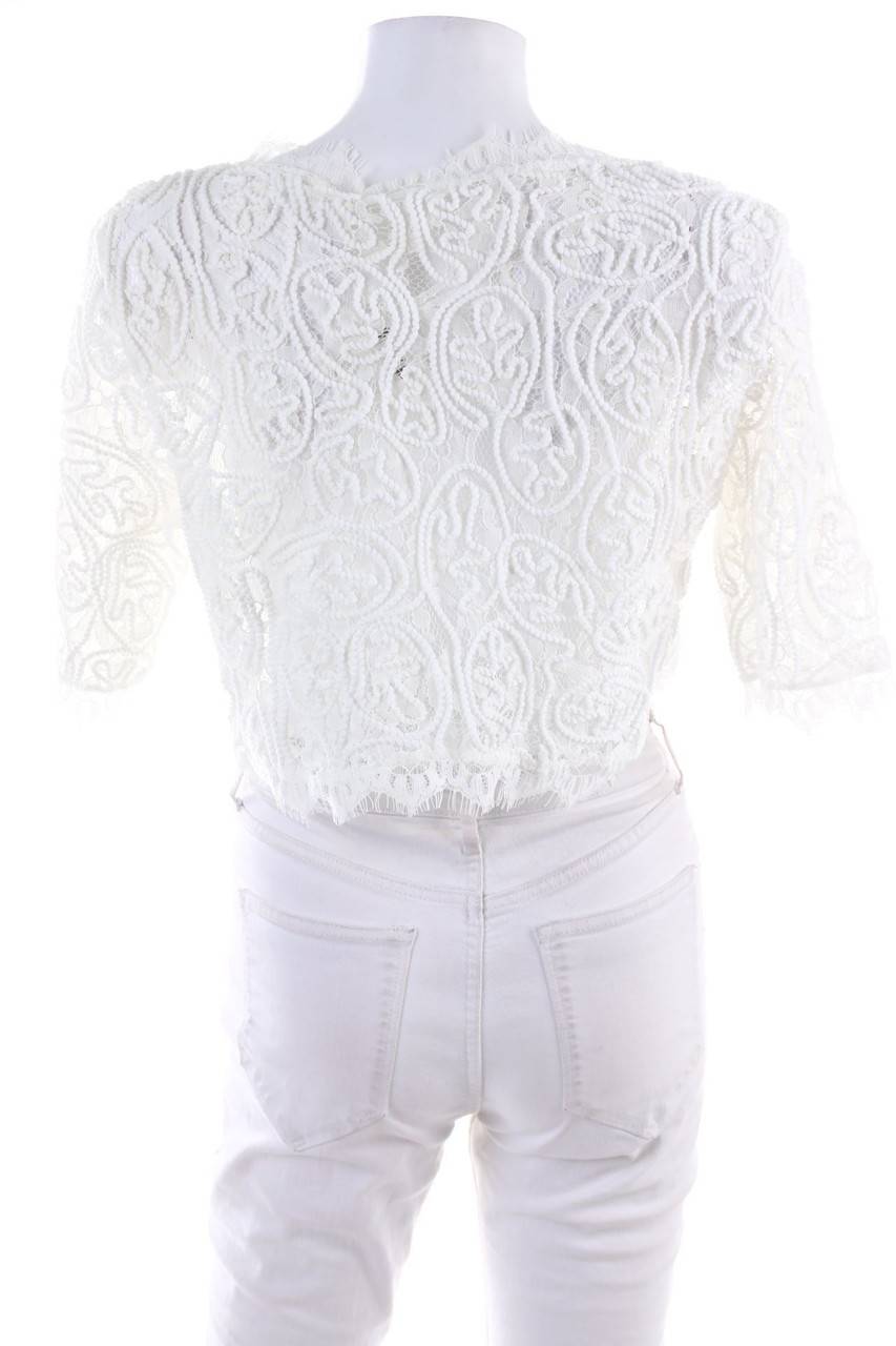Carou Ohne Label Kurzarm-Shirt aus Spitze Black Friday