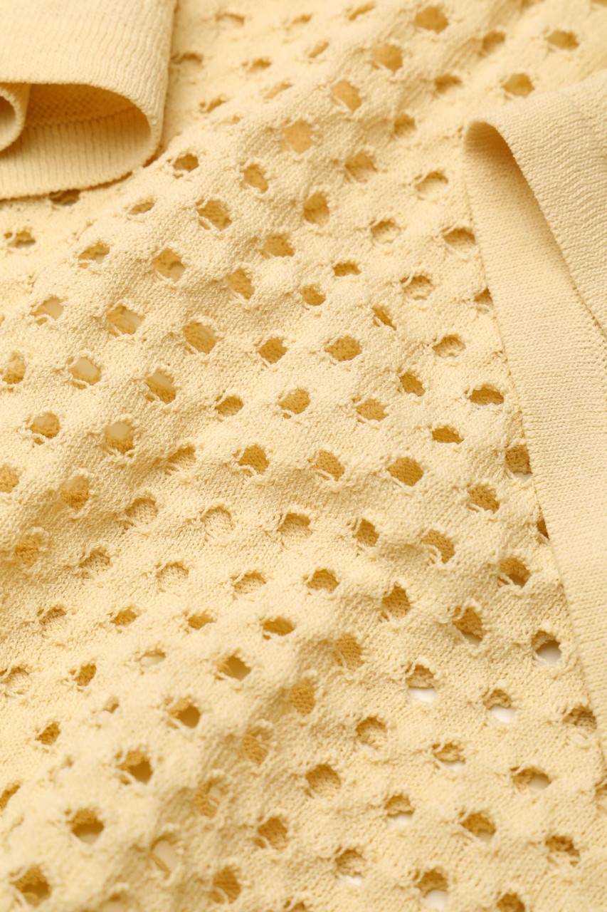 Carou INTROPIA Strick-Pullover mit Lochstrick-Details Neueste Stile