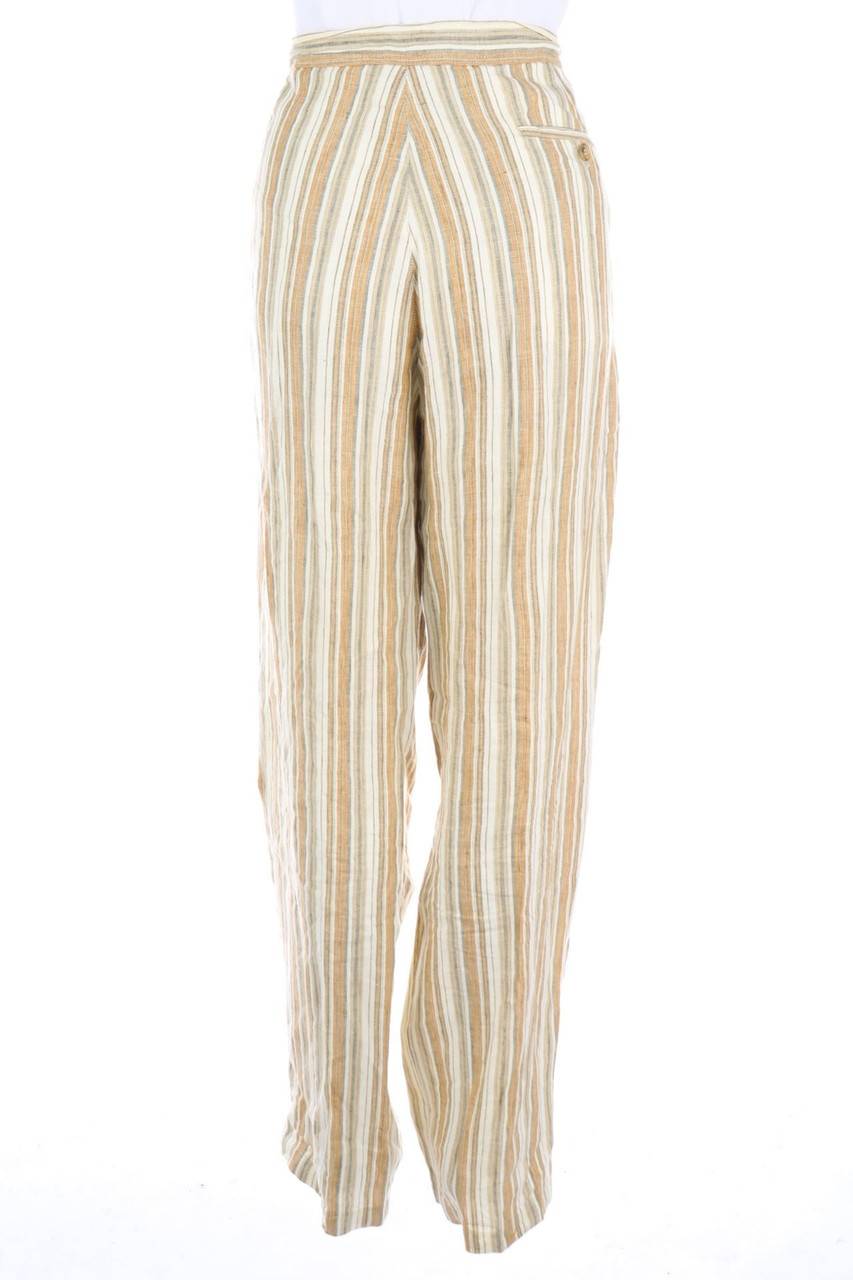 Carou hessnatur Leinenhose mit Streifen 50% Rabatt mit kostenlosem Versand