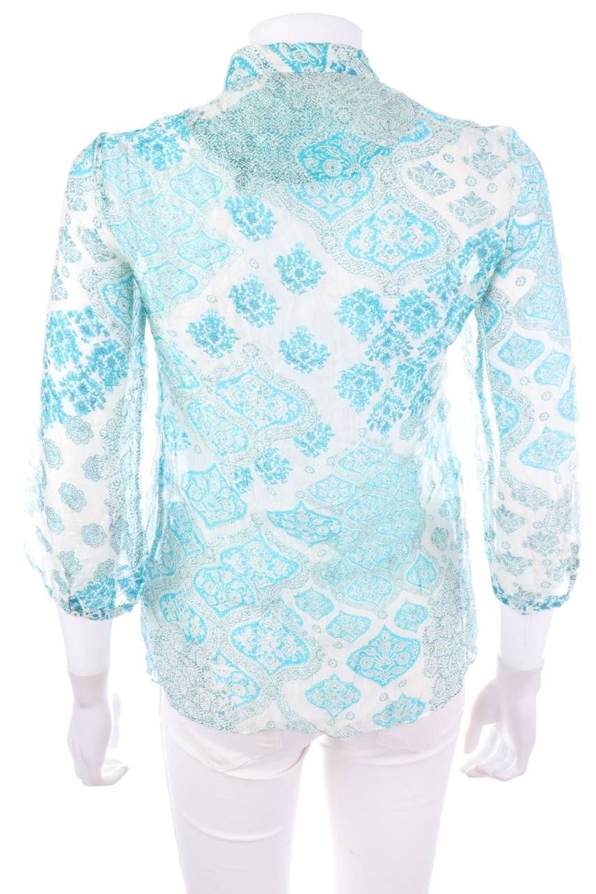 Carou Massimo Dutti Seiden-Bluse mit floralem Muster Günstig kaufen