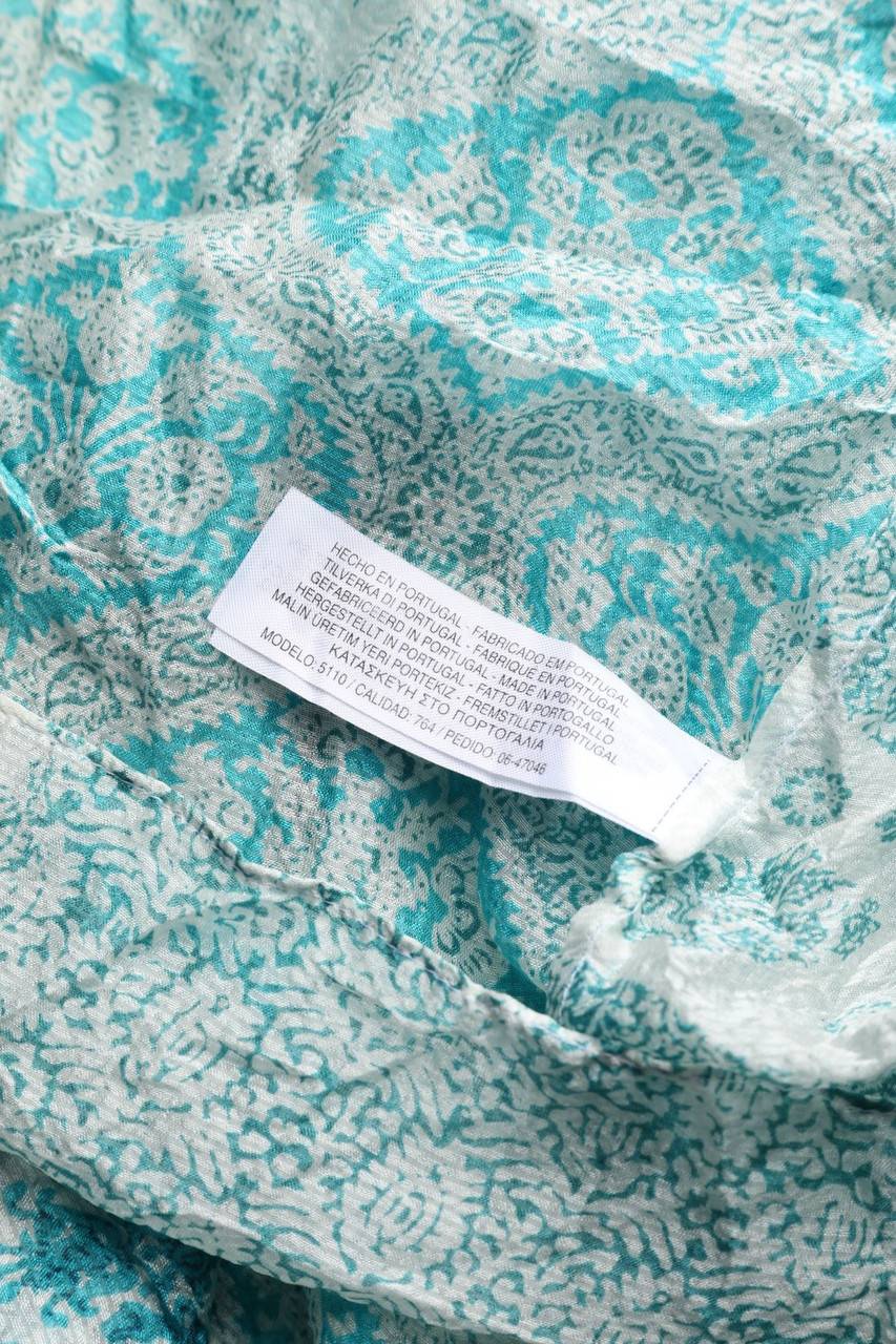 Carou Massimo Dutti Seiden-Bluse mit floralem Muster Günstig kaufen