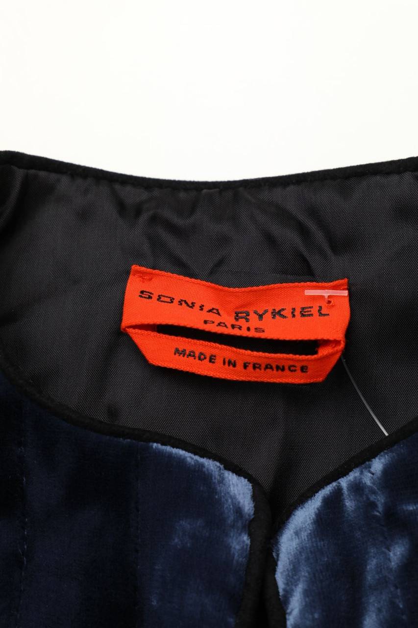 Carou SONIA RYKIEL Samt-Jacke mit Seide Vierteljährliche Förderung