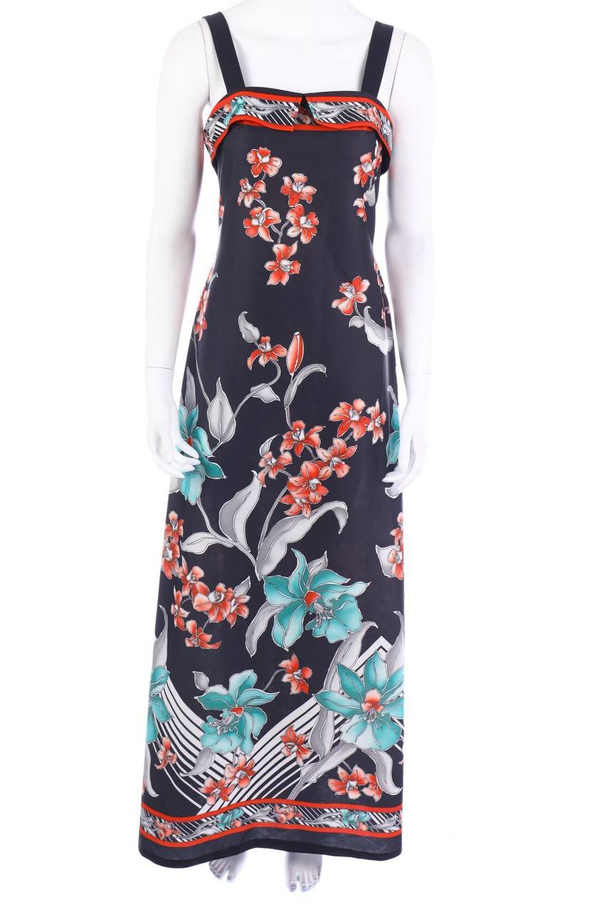 Carou VINTAGE Maxi-Kleid mit Blumen-Print Nur noch ein Tag übrig