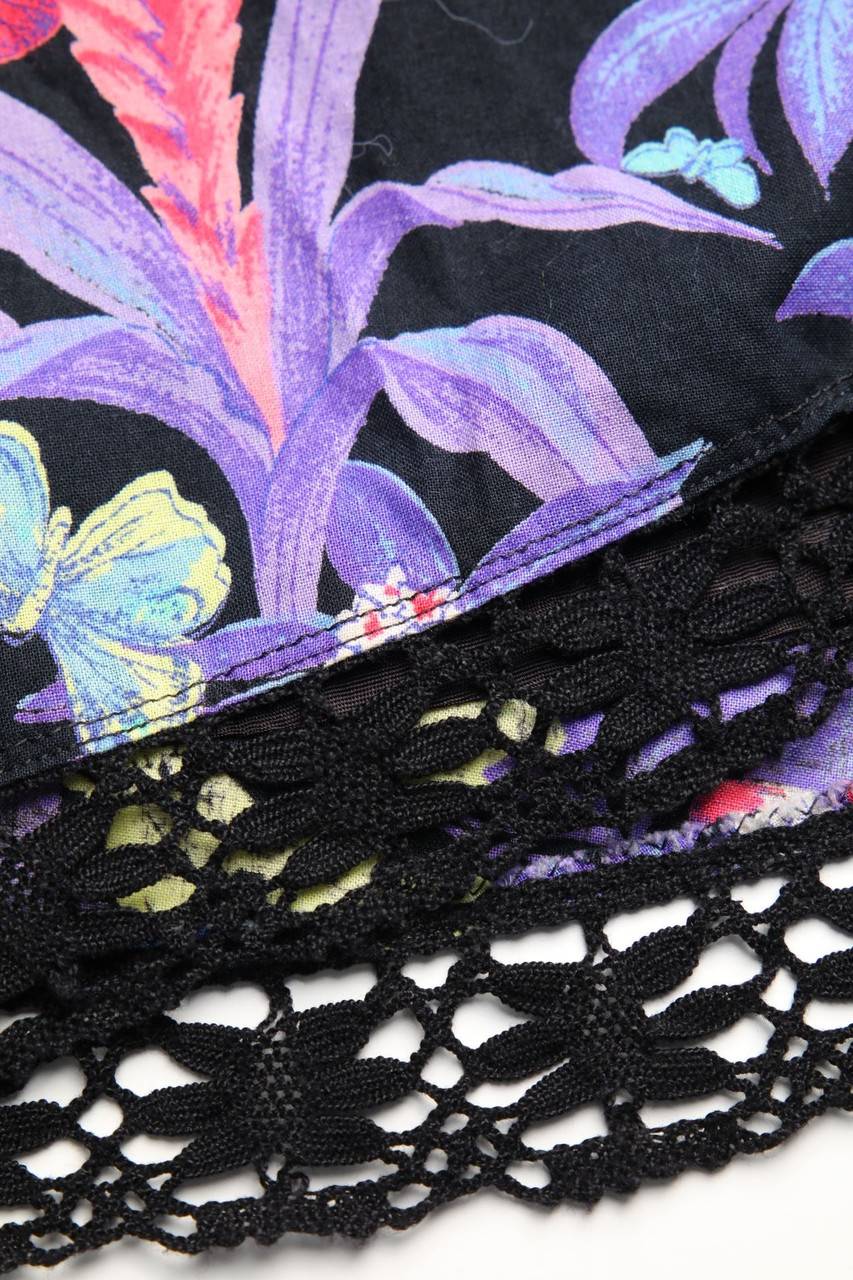 Carou VINTAGE Midirock mit Blumen-Print zollfrei