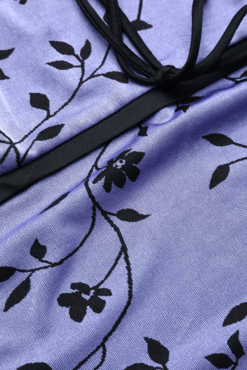 Carou VINTAGE Y2K-Top mit Blumen-Print im Angebot