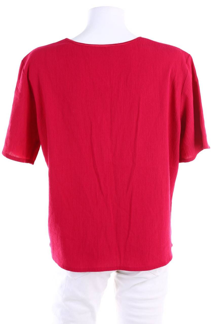 Carou TOGETHER! Kurzarm-Bluse mit Stickereien Schlussverkauf