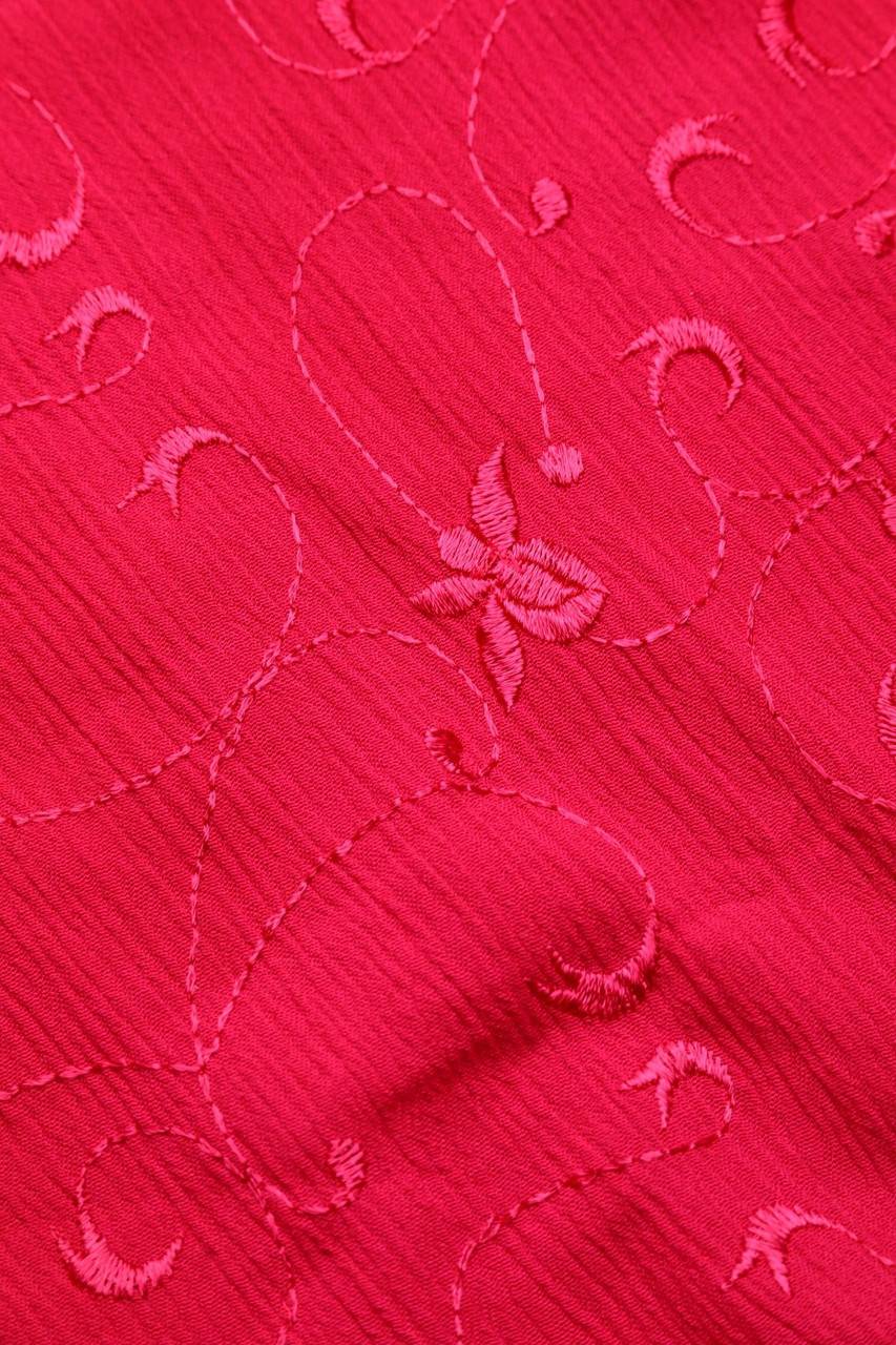 Carou TOGETHER! Kurzarm-Bluse mit Stickereien Schlussverkauf