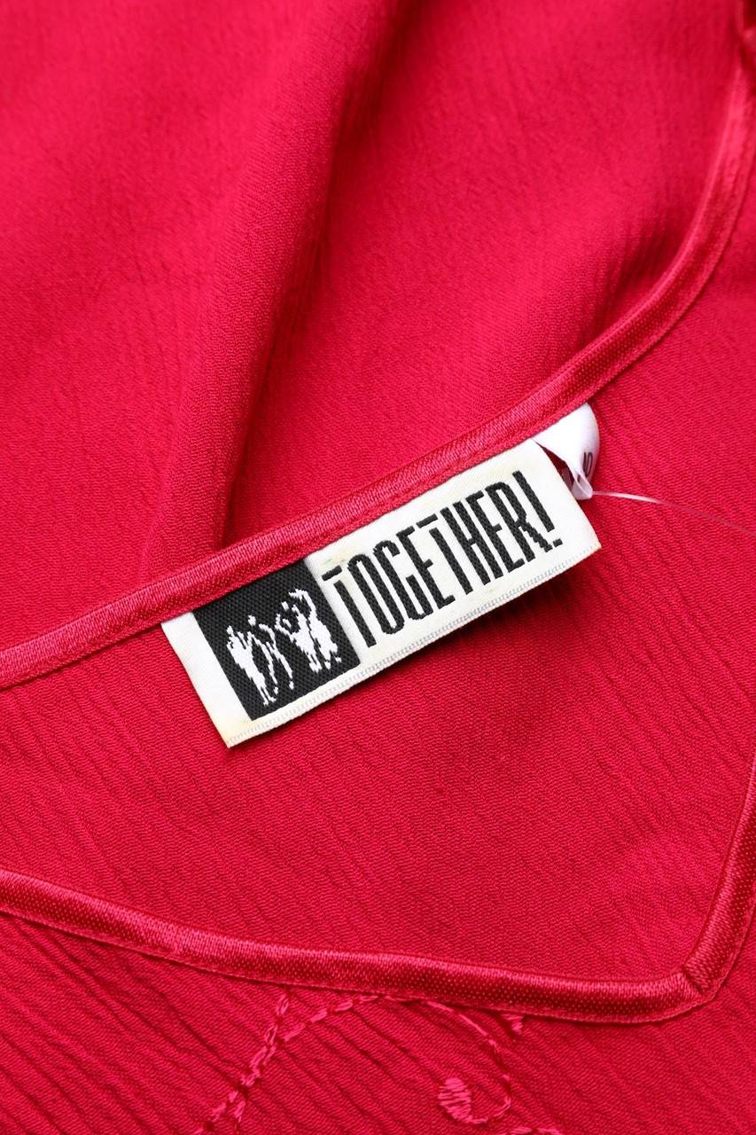Carou TOGETHER! Kurzarm-Bluse mit Stickereien Schlussverkauf