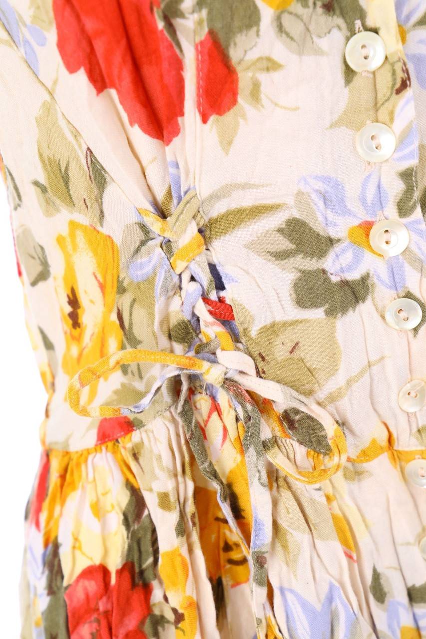 Carou VINTAGE Blusenkleid mit Blumen-Print Kostenloser Versand