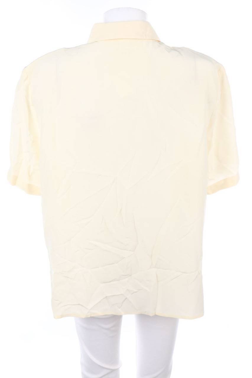 Carou VINTAGE Seiden-Hemd-Bluse mit kurzem Ärmel Fabrik Onlineshop