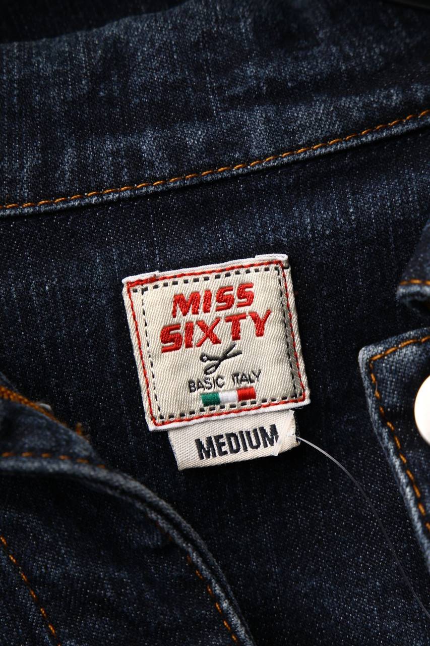 Carou MISS SIXTY Jeans-Jacke mit aufgesetzten Taschen Räumungsverkauf