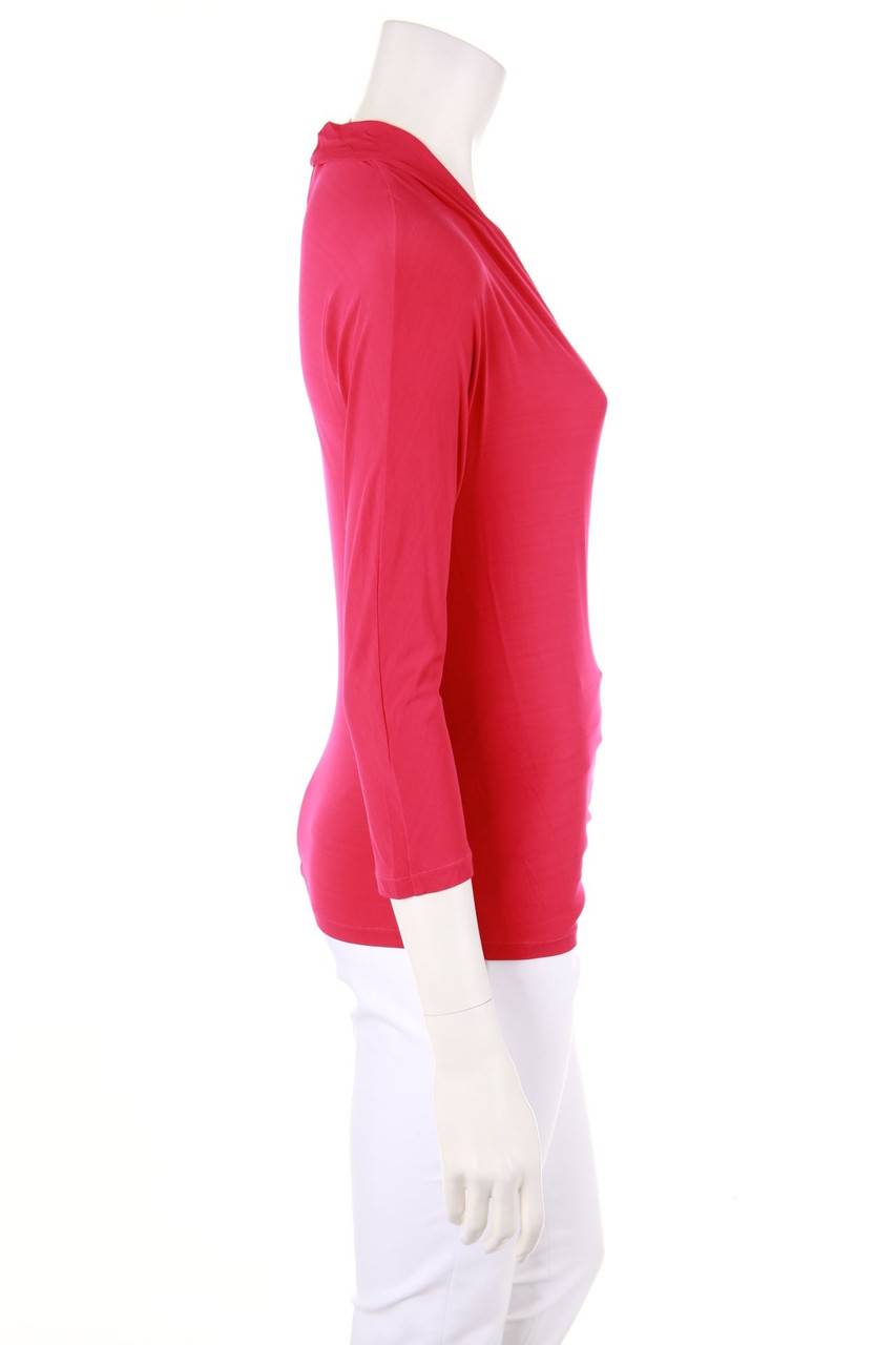 Carou Max Mara STUDIO 3/4-Arm-Shirt in Wickel-Optik mit Raffungen Wochenangebot