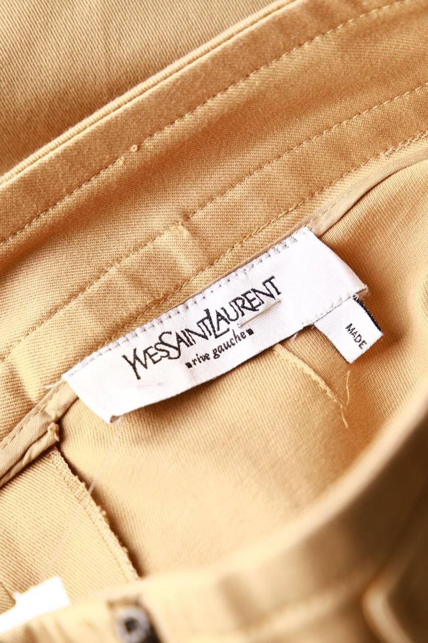 Carou YVES SAINT LAURENT rive gauche Vintage-Hose mit Applikationen Kostenlose Rückgabe