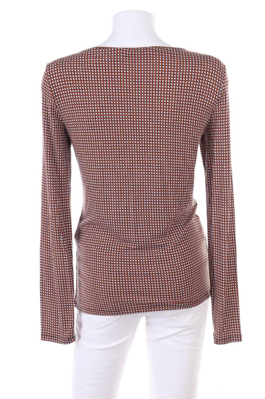 Carou Max Mara WEEKEND Longsleeve-Shirt mit Wasserfall-Ausschnitt Sonderangebot der Fabrik