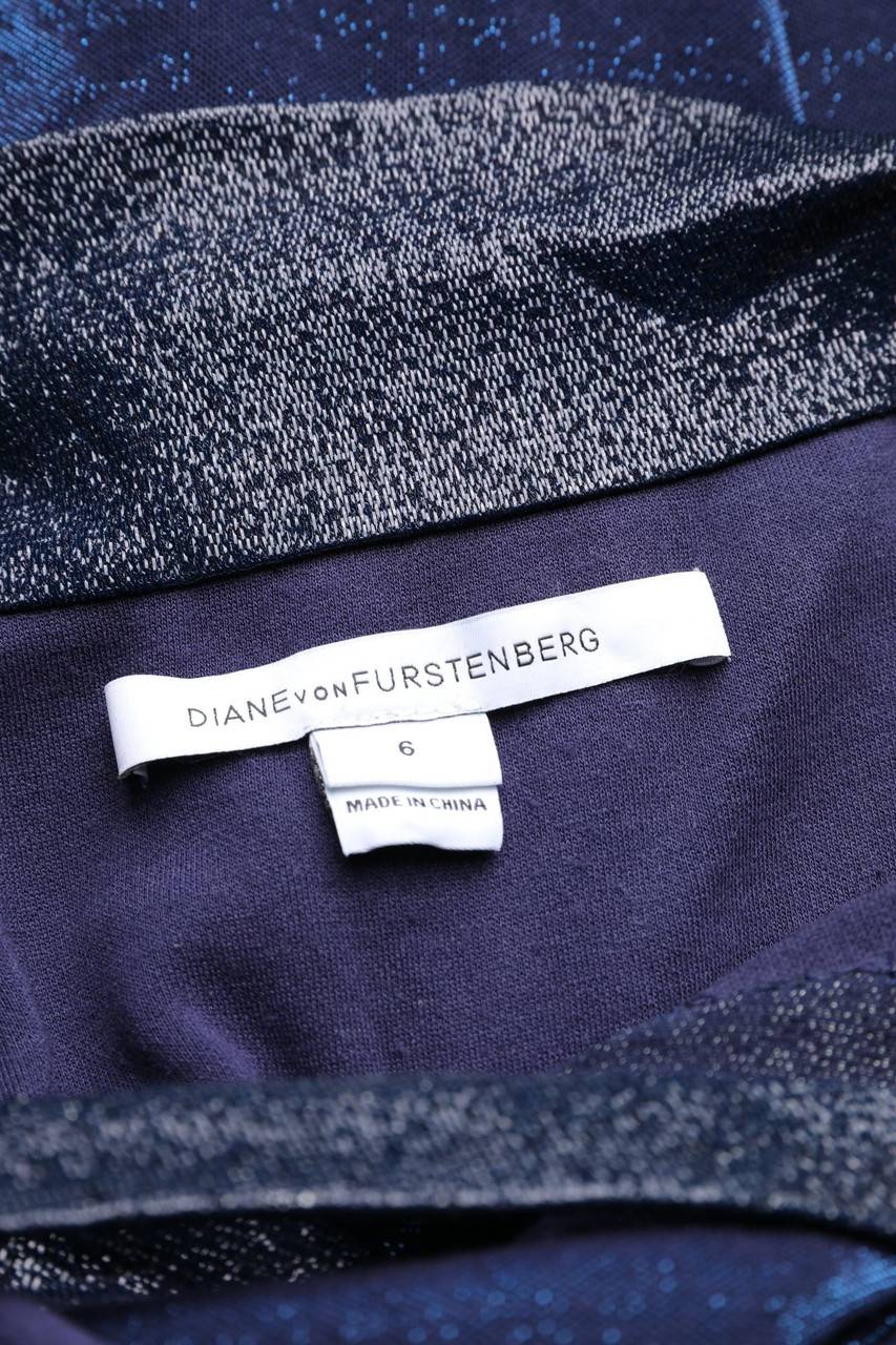 Carou DIANE von FÜRSTENBERG Glitzer-Wickelkleid Super Rabatt
