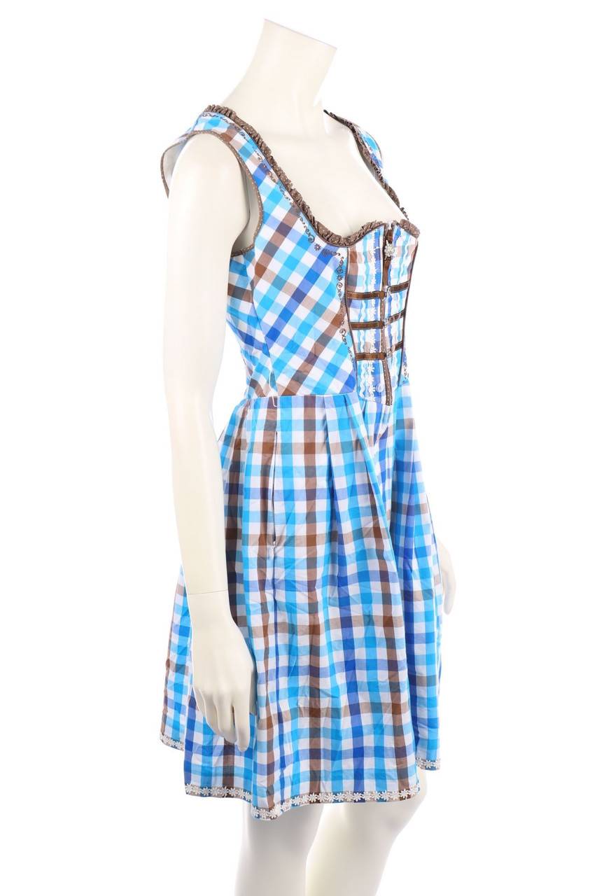 Carou Spieth & Wensky Dirndl mit Karo-Muster Im Verkauf