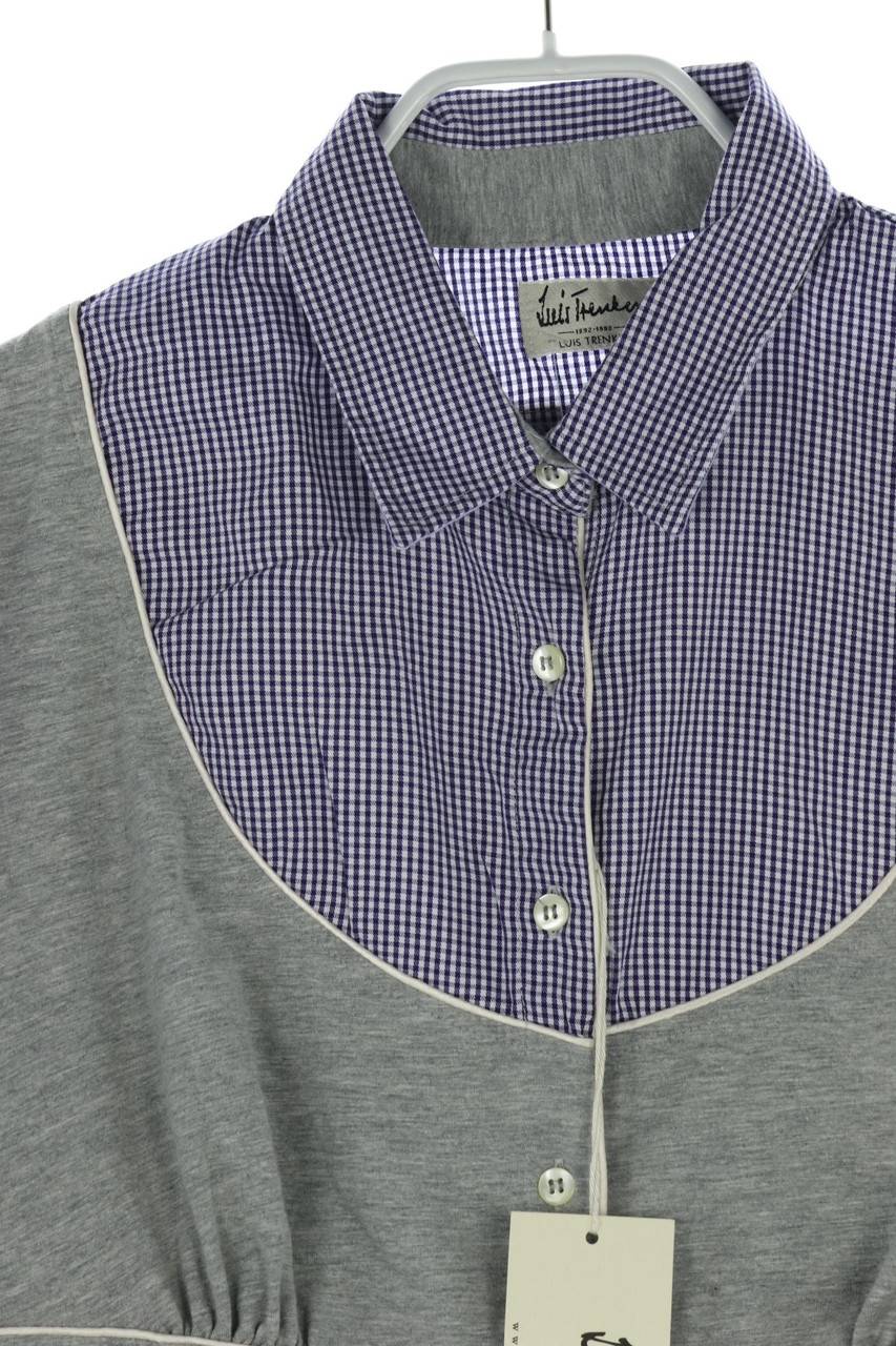 Carou LUIS TRENKER Hemd-Bluse aus Jersey mit Logo-Stickerei Outlet
