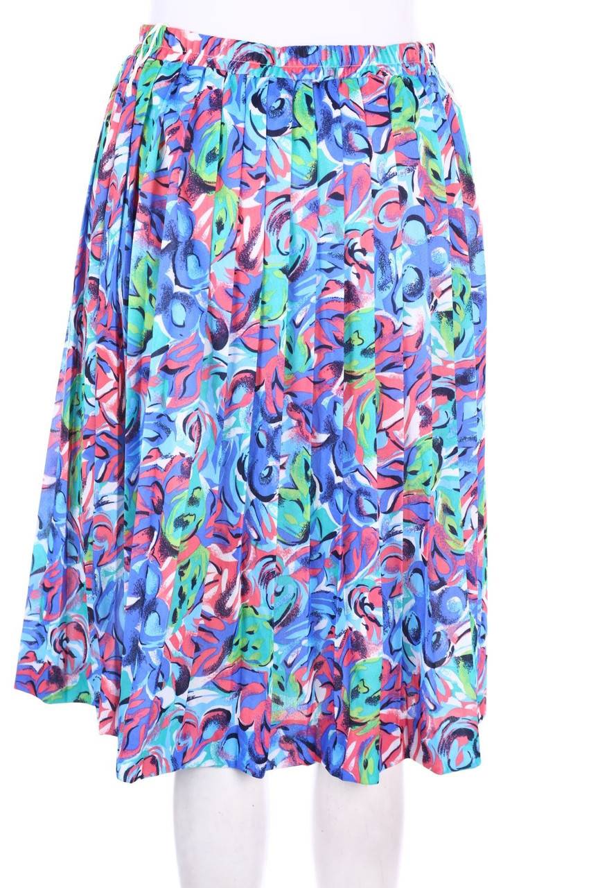 Carou VINTAGE Plissé-Rock mit Print Kostenloser Versand