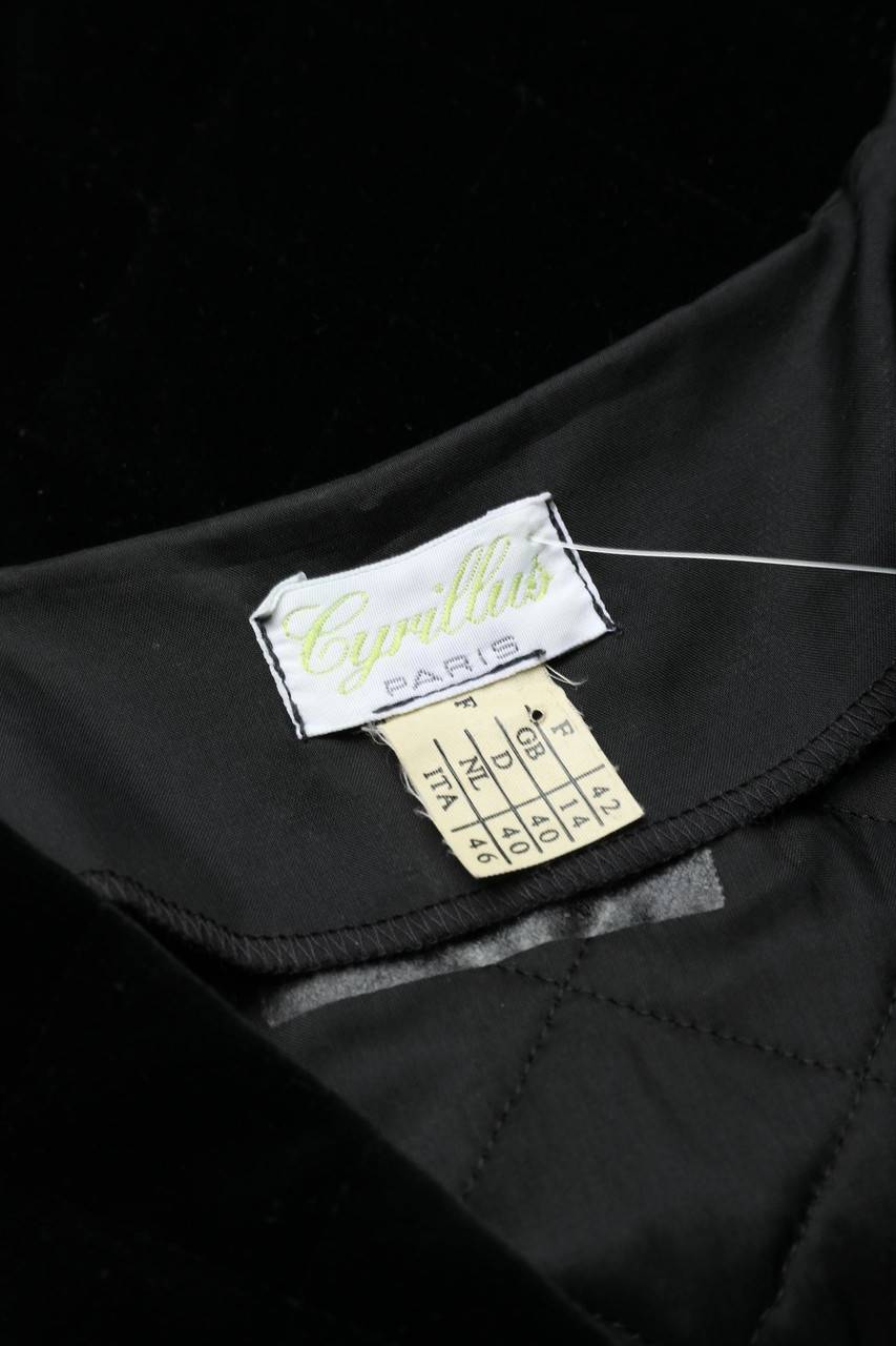 Carou Cyrillus PARIS Samt-Blazer Räumungsverkauf