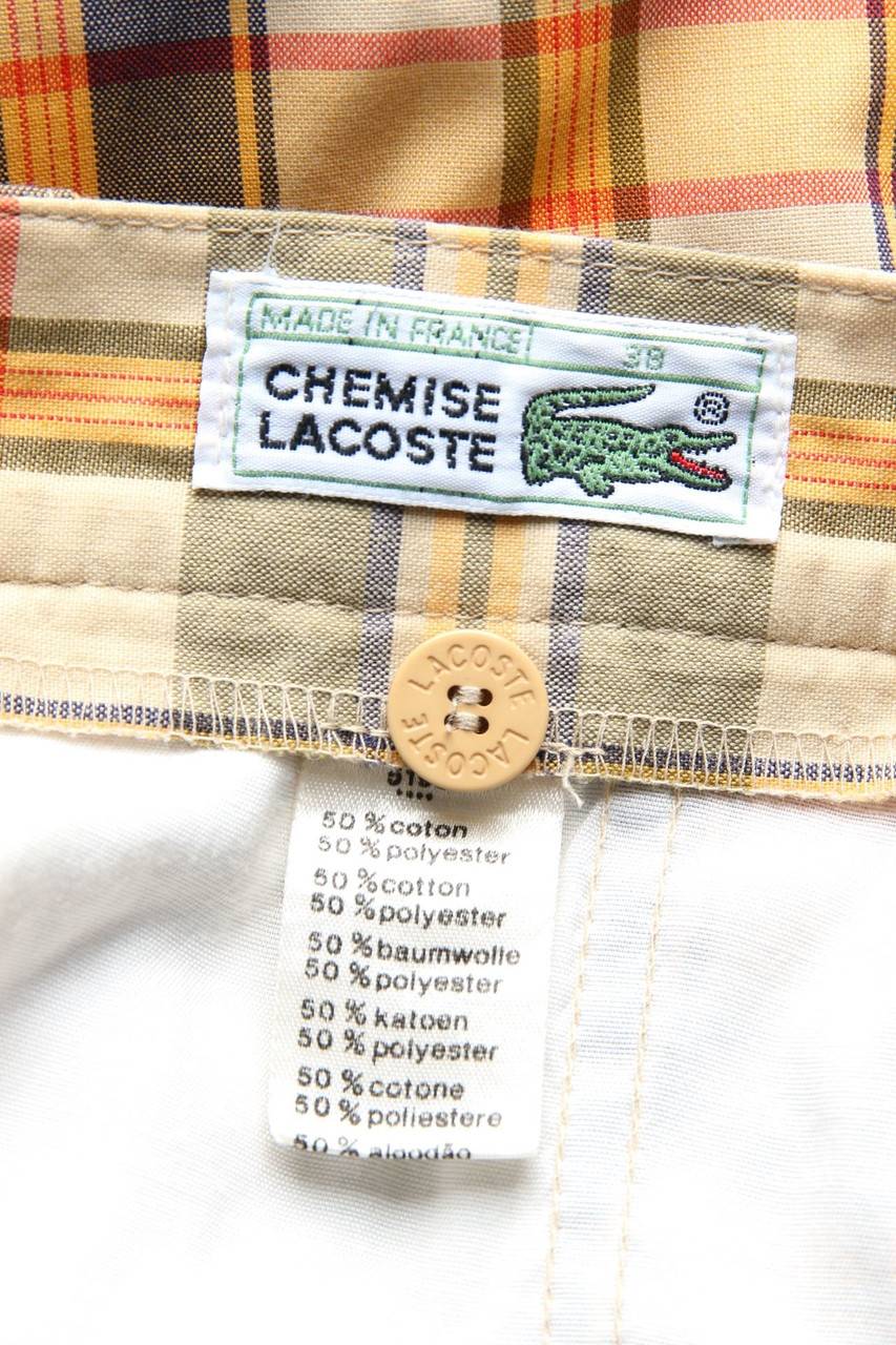 Carou CHEMISE LACOSTE Vintage-Bermuda-Shorts mit Karo-Muster Riesige Ersparnisse