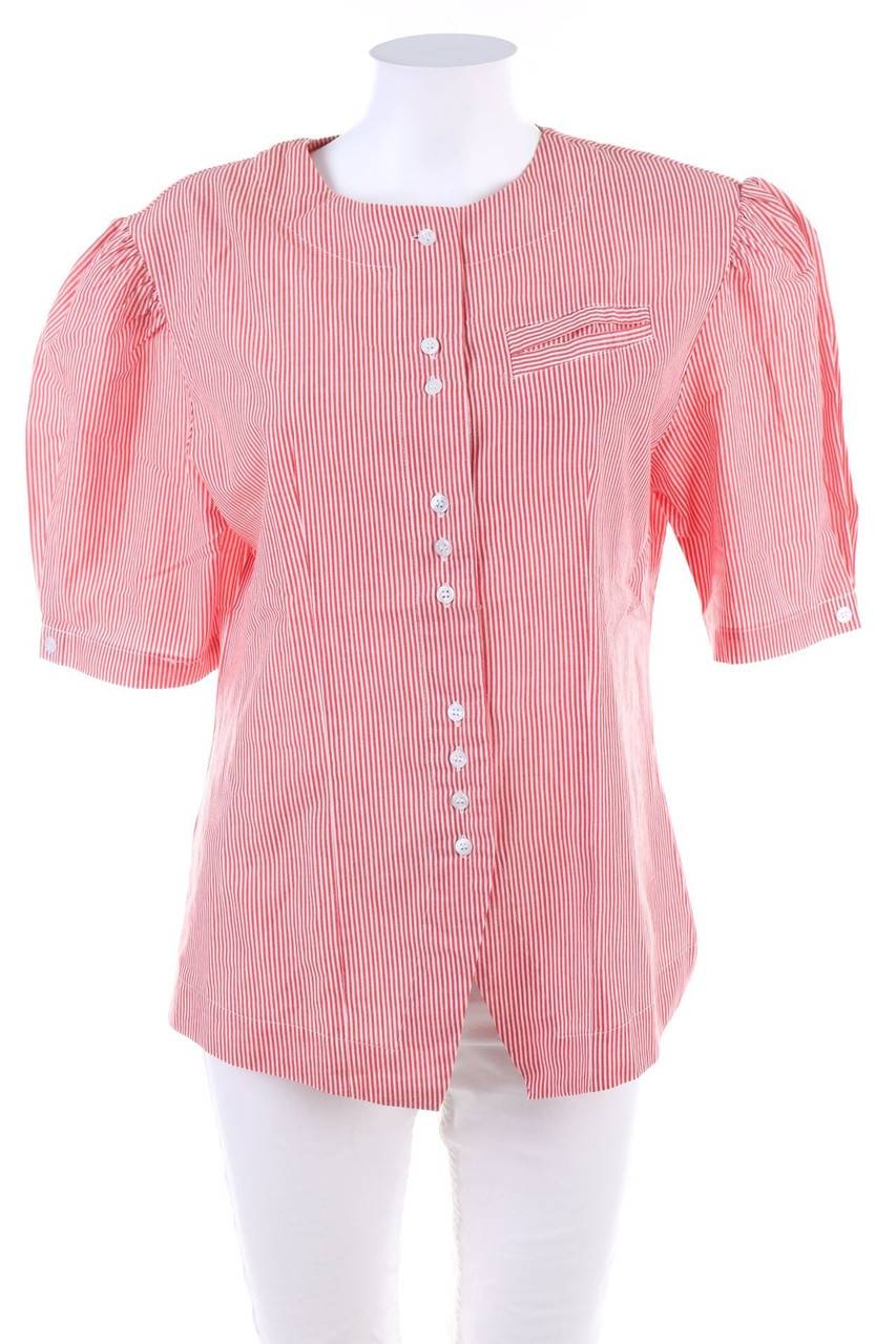 Carou CATHERINE Kurzarm-Bluse mit Streifen Tiefpreis