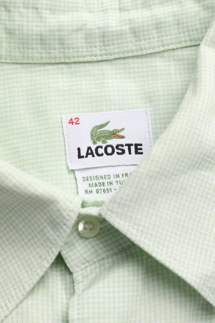 Carou LACOSTE Kurzarm-Hemd mit Leinen Nur für heute