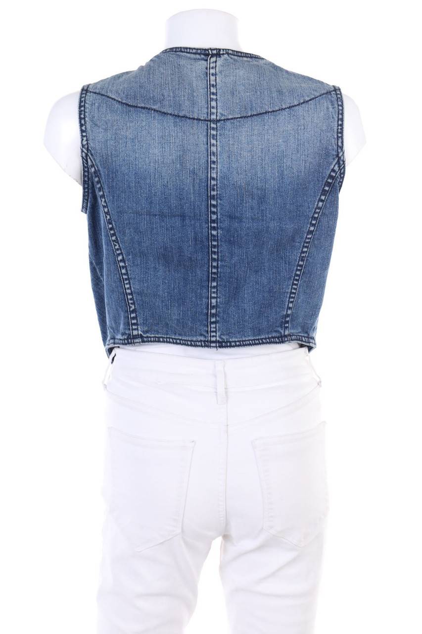 Carou Lois Denim-Weste mit Stickereien Bis zu 55% Rabatt