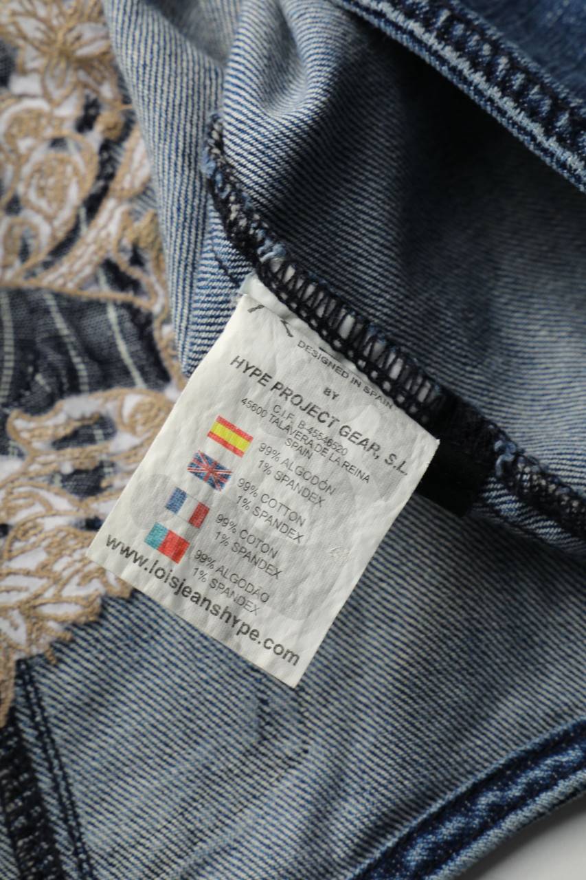 Carou Lois Denim-Weste mit Stickereien Bis zu 55% Rabatt