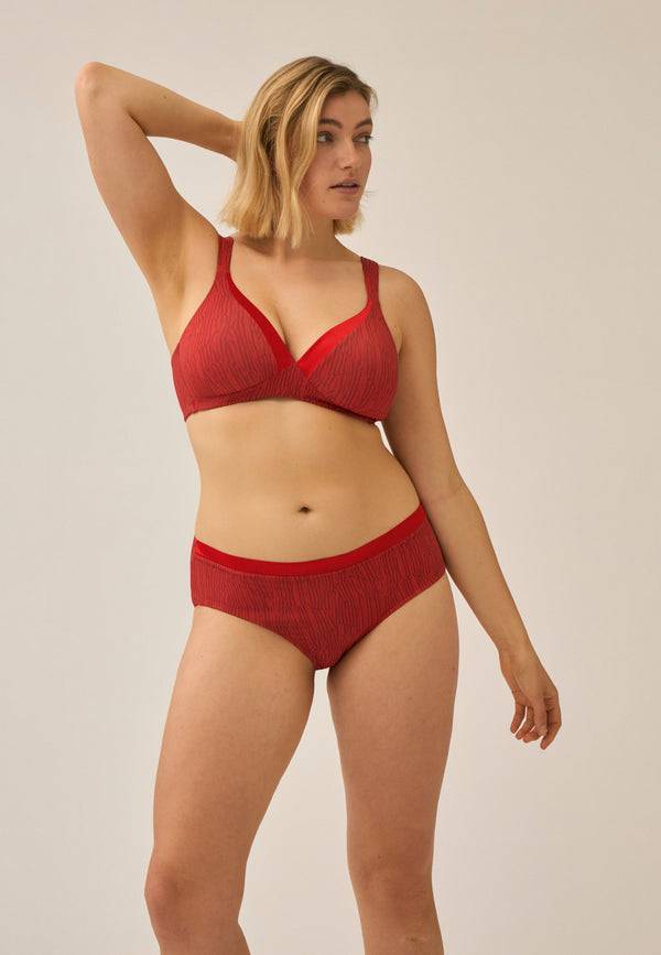 Naturana Bügelloser BH mit Schale und Glanzband - Negroni Print Cyber Monday