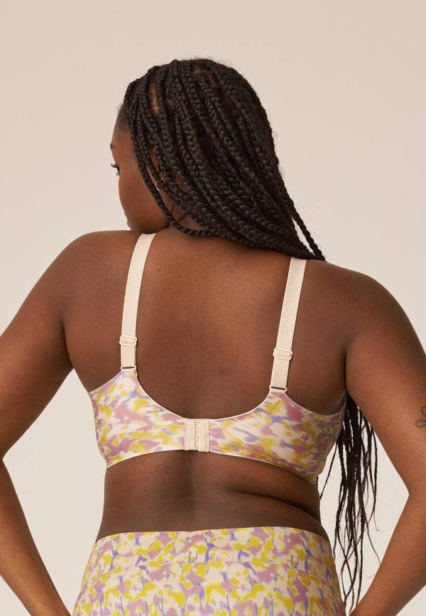 Naturana Soft-BH mit Side Smoother Effekt - Smoked Orchid Print Valentinstagsangebot