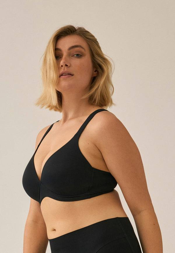 Naturana Bügelloser Soft-BH mit Schale - Schwarz Heißer Verkauf